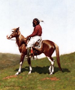 Comanche Brave, Fort Reno, Indian Territory