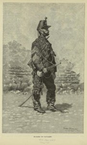 A bugler of cavalry in the Mexican Army