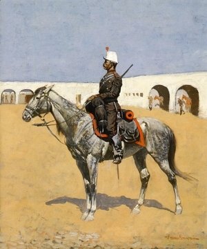 Frederic Remington - Cavalryman of the Line, Mexico